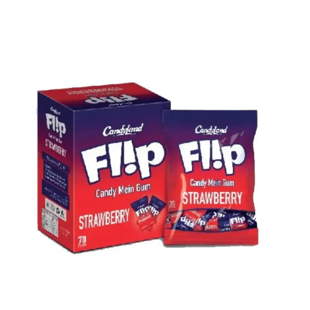 Candyland Flip Strawberry Candy 70 Pcs