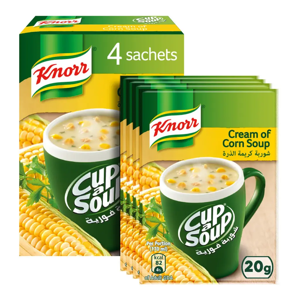 Knorr Cream Of Corn Soup 4x20gm -218365