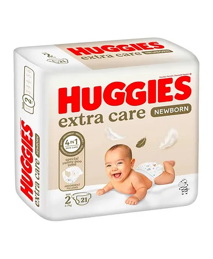 Huggies Extra Care NewBorn 21 pcs - 218462