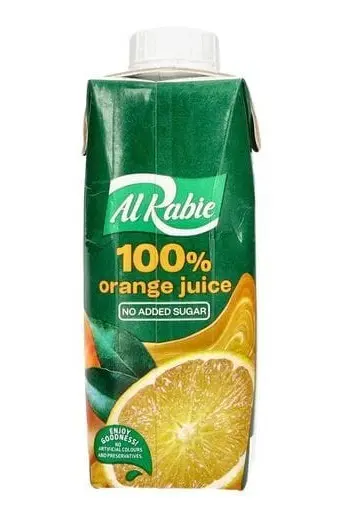 Al Rabie Orange Juice 100% 330 ml