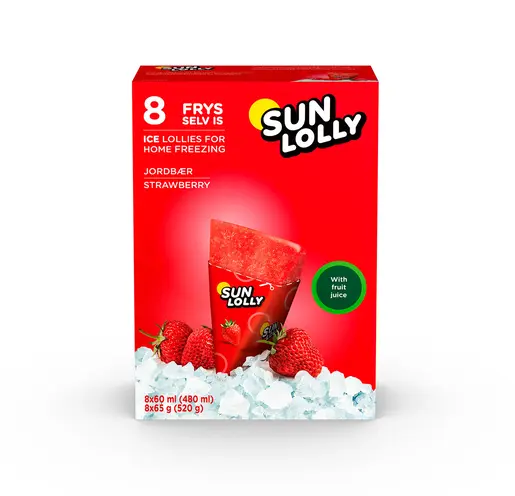 Sun Lolly Strawberry 8x60ml (480ml)