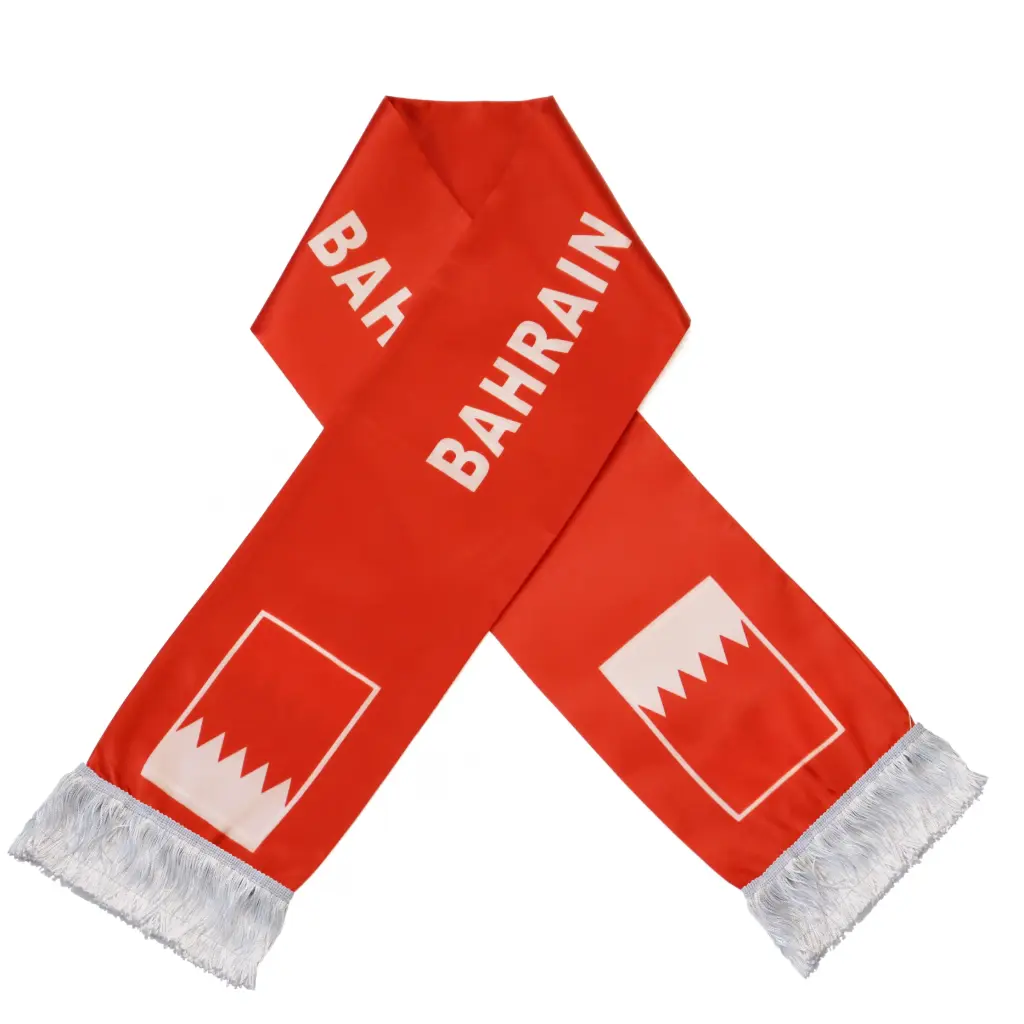 Bahrain Flag Scarf 14x128CM