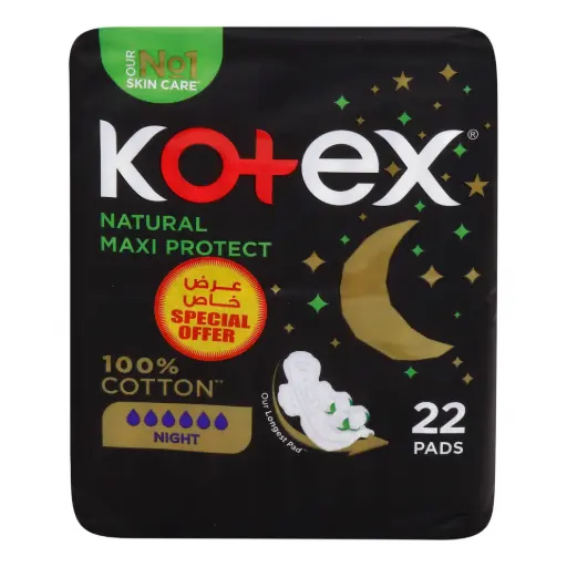 [6281002431649] Kotex Maxi Cotton Night 22 pcs - 218437