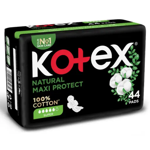 [6281002431632] Kotex Maxi Cotton Super 44 pcs - 218439