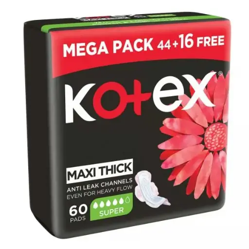 [6084014450024] Kotex Maxi Normal 60 pcs - 218488