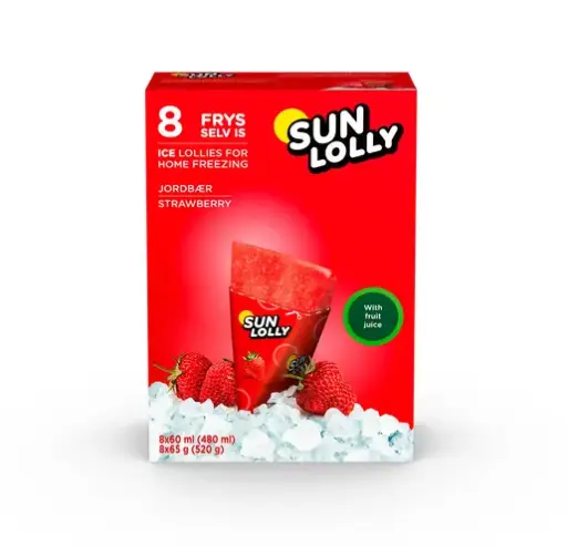 [6281012047694] Sun Lolly Strawberry 8x60ml (480ml)