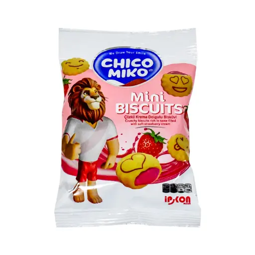 [8683923556193] Chico Miko Mini Biscuits Strawberry 30gm