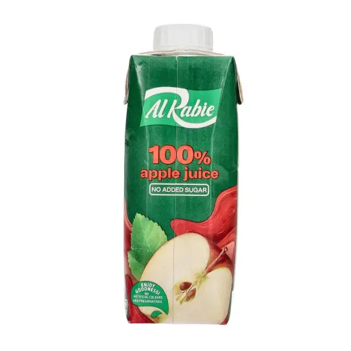 [6281026170067] Al Rabie Apple Juice 100% 330 ml 